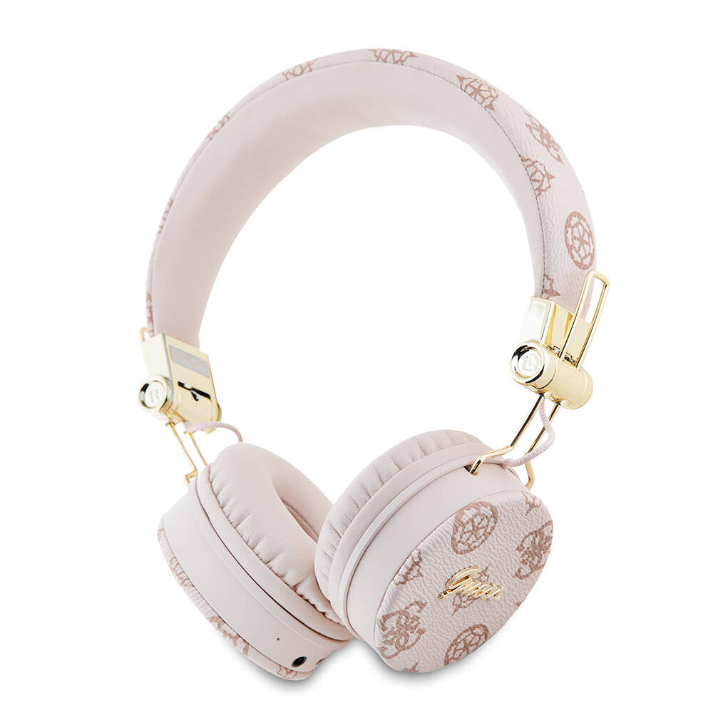 Guess Orjinal Lisanslı PU Desenli Metal El Yazısı Logolu Kulak Üstü Bluetooth Kulaklık - 1 Guess Orjinal Lisanslı PU Desenli Metal El Yazısı Logolu Kulak Üstü Bluetooth Kulaklık - 1